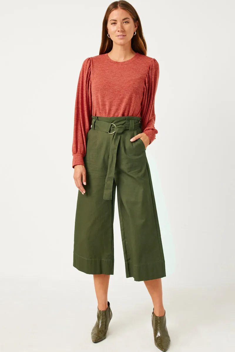 Womens Exaggerated Puff Sleeve Long Sleeve Knit Top sold by Hayden product image thumbnail 3