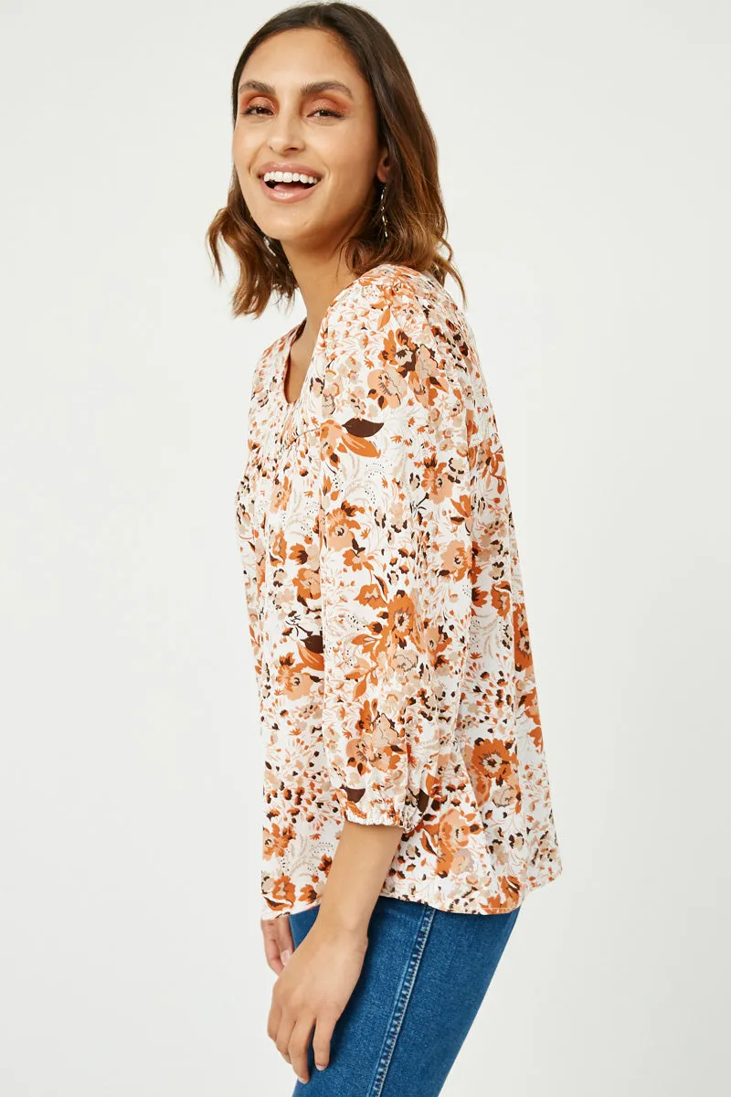 Womens Square Neck Gathered Detail Top sold by Hayden product image thumbnail 4