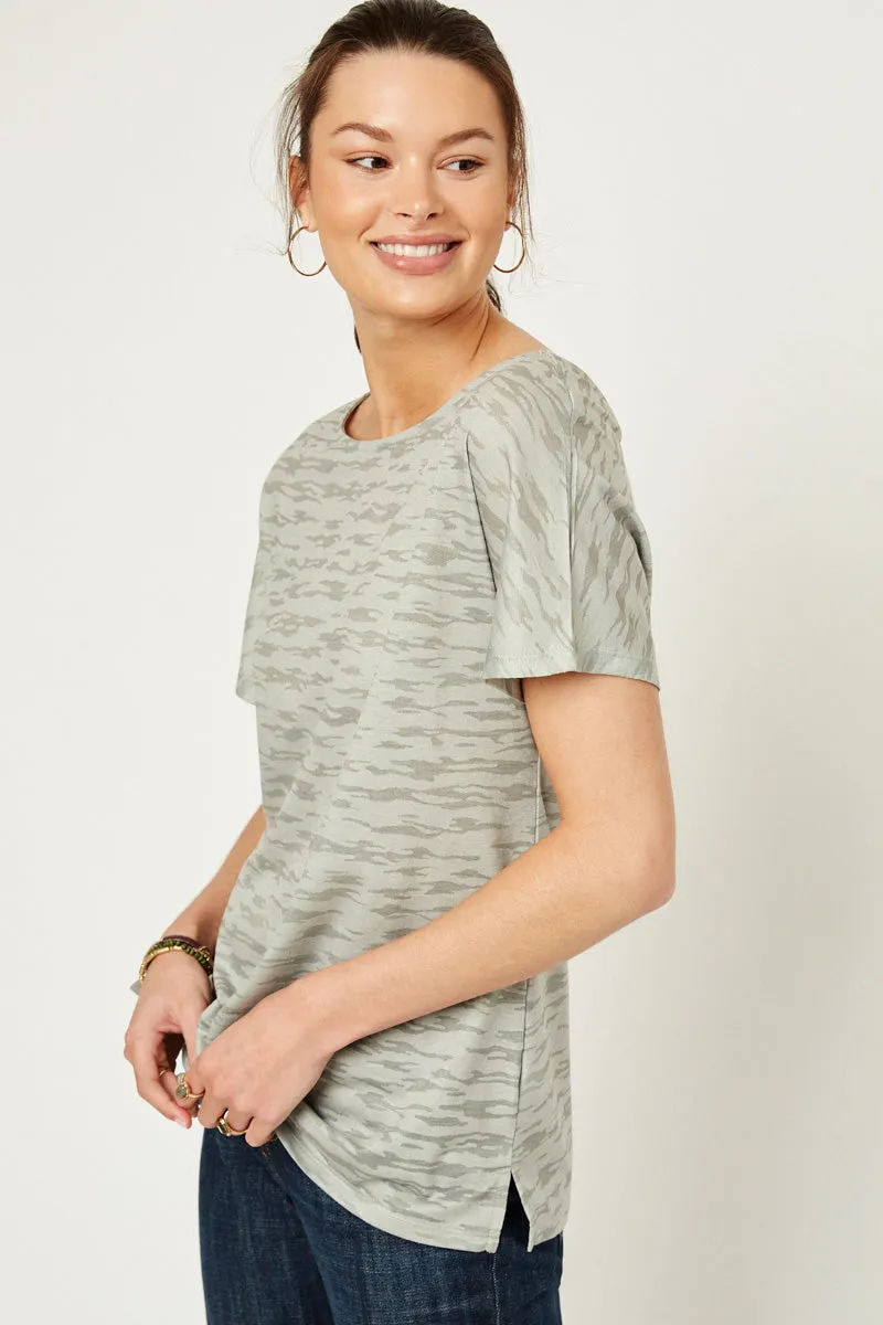 Womens Burn Out Crossback Knit Tee sold by Hayden product image thumbnail 3