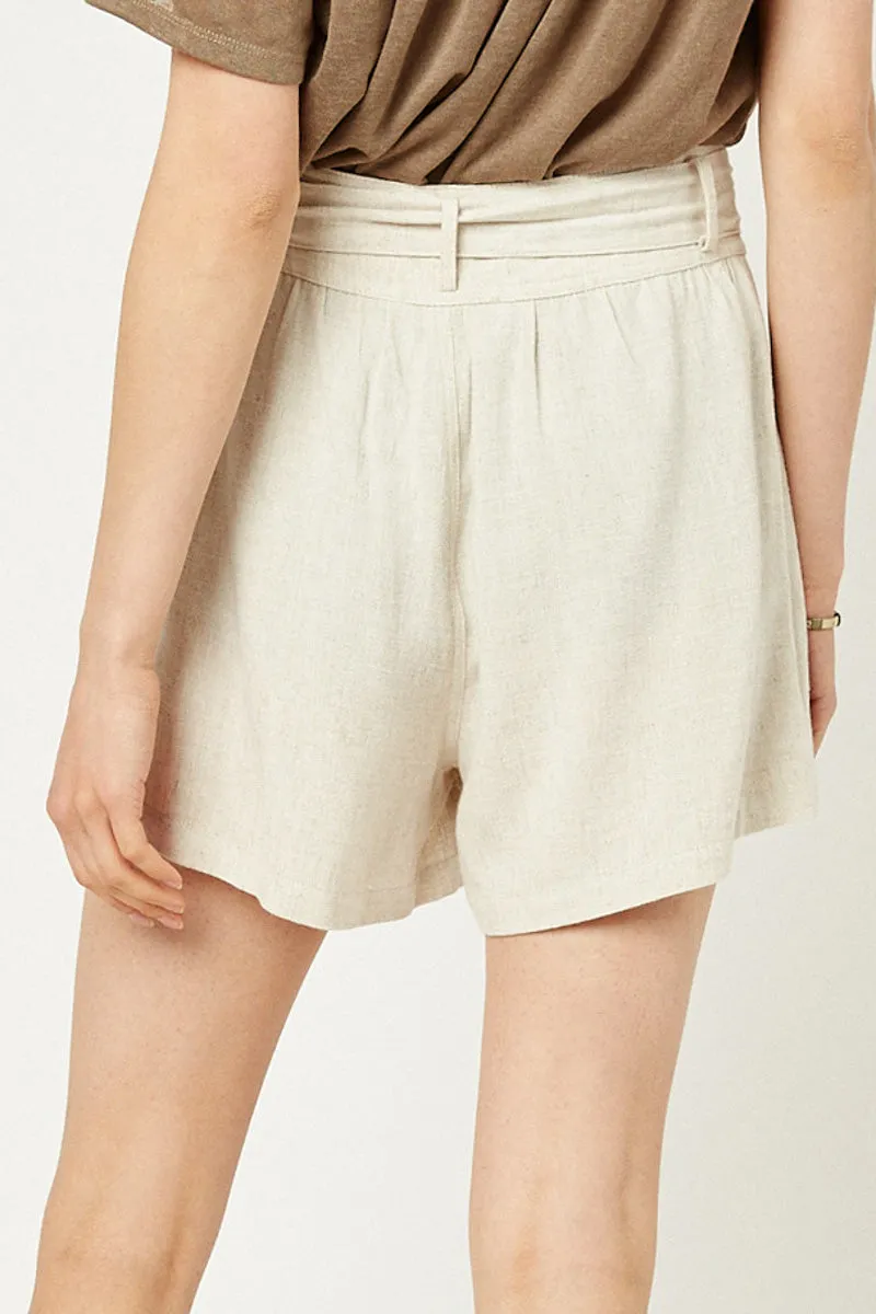 Womens Linen Tie-Front Shorts sold by Hayden product image thumbnail 3