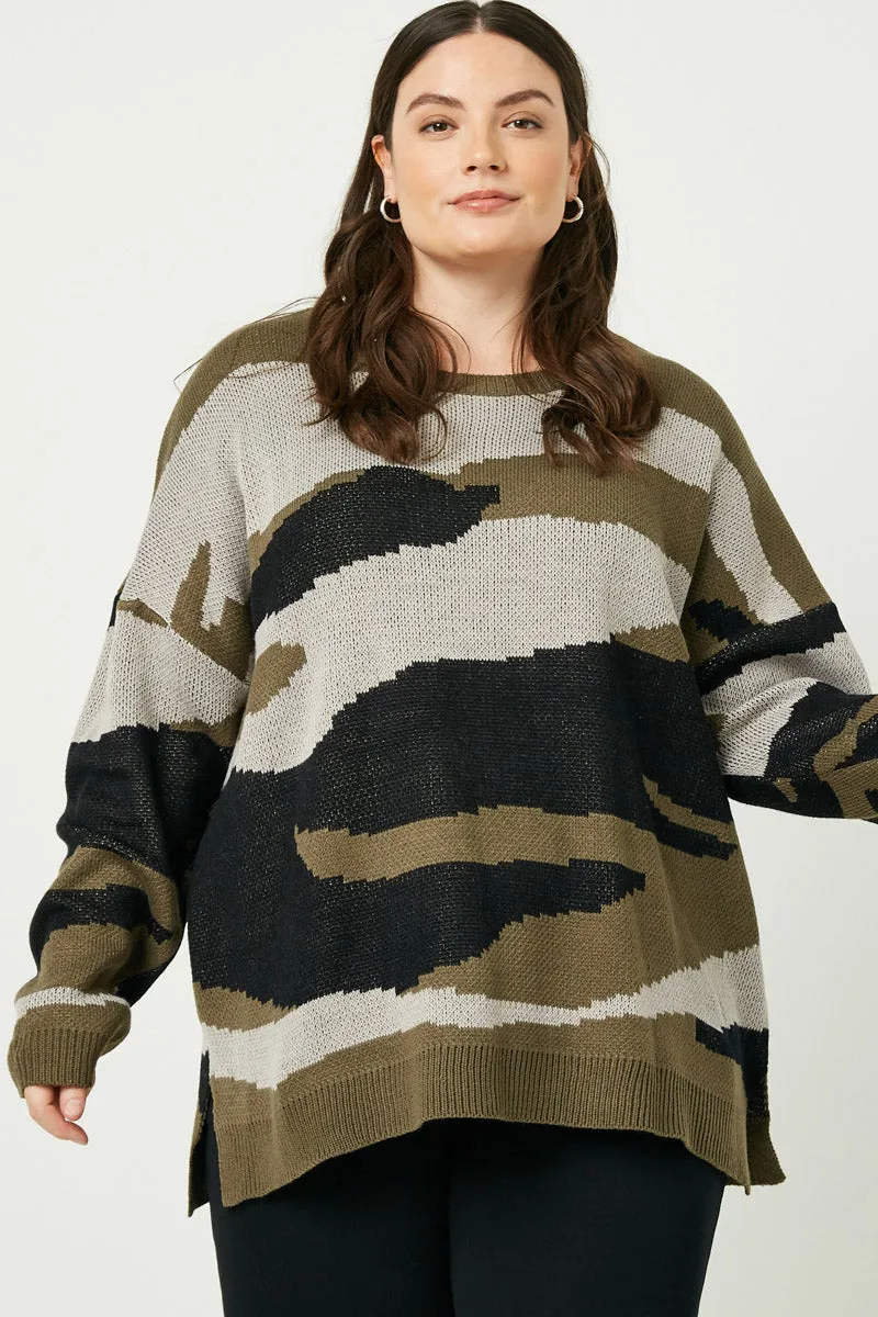 Womens Camo Knit Sweater sold by Hayden product image thumbnail 5