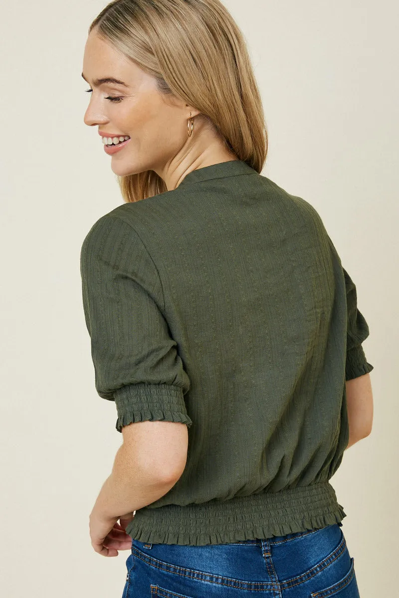 Womens Lace Smock Waist Top sold by Hayden product image thumbnail 2