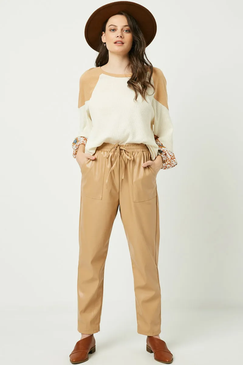 Womens Contrast Woven Sleeve Top sold by Hayden product image thumbnail 4