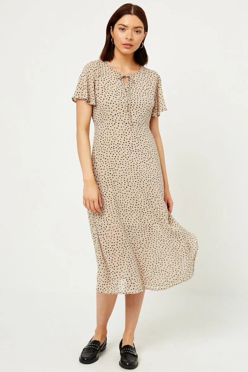 Womens Dotted Midi Swing Dress sold by Hayden product image thumbnail 3