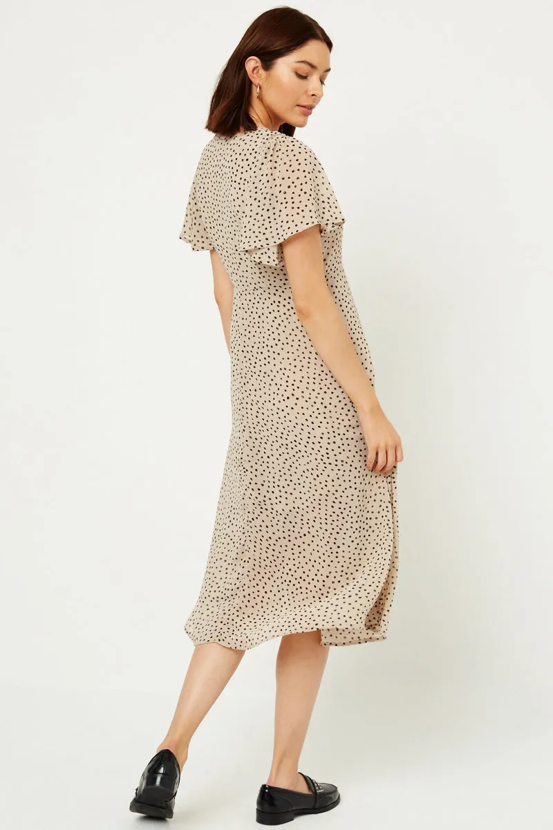 Womens Dotted Midi Swing Dress sold by Hayden product image thumbnail 5
