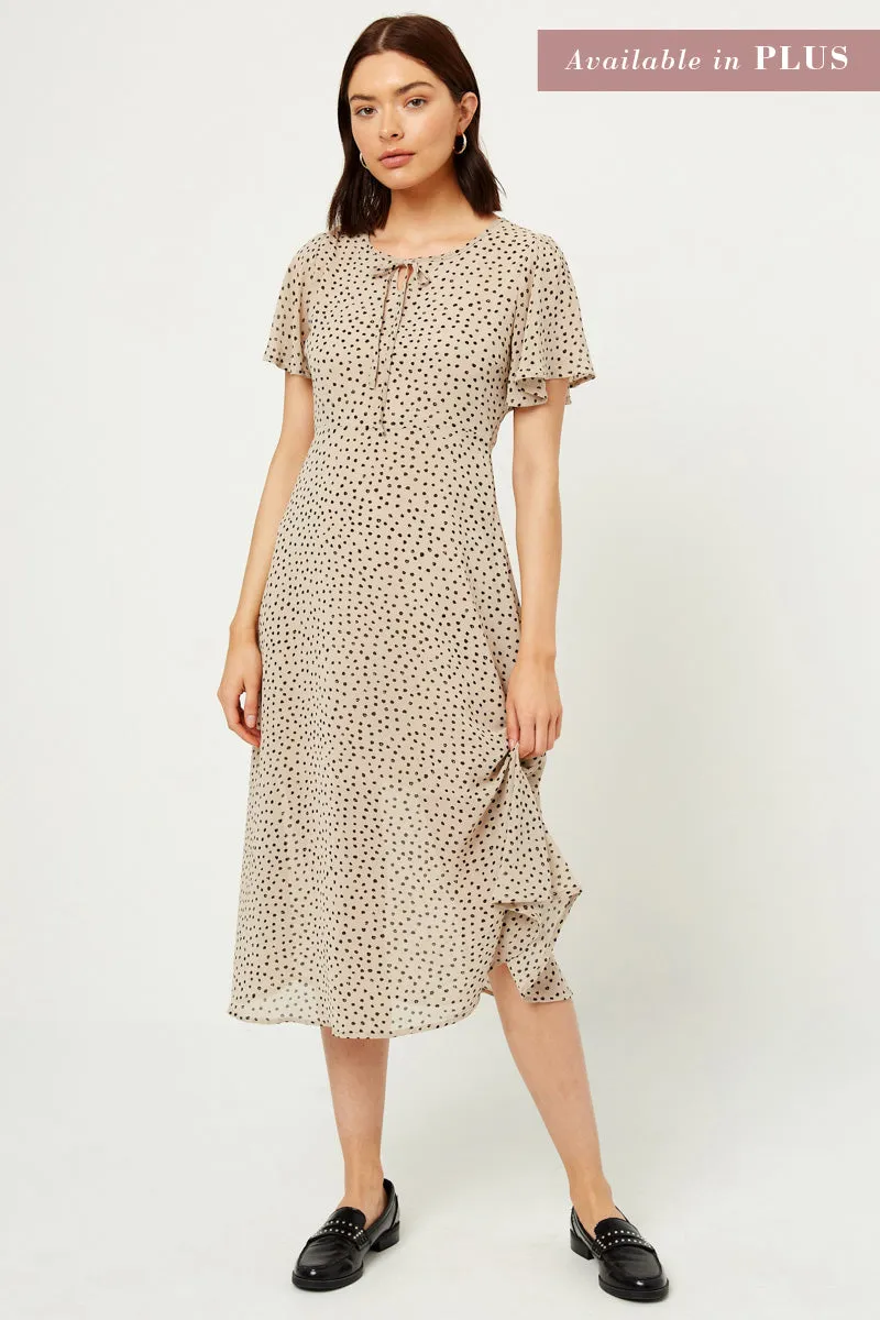 Womens Dotted Midi Swing Dress sold by Hayden product image thumbnail 2