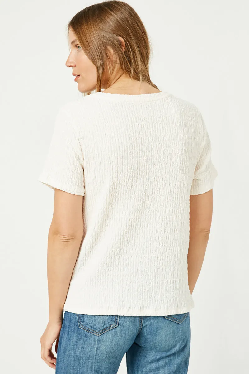 Womens Crumpled Textured Tee sold by Hayden product image thumbnail 5