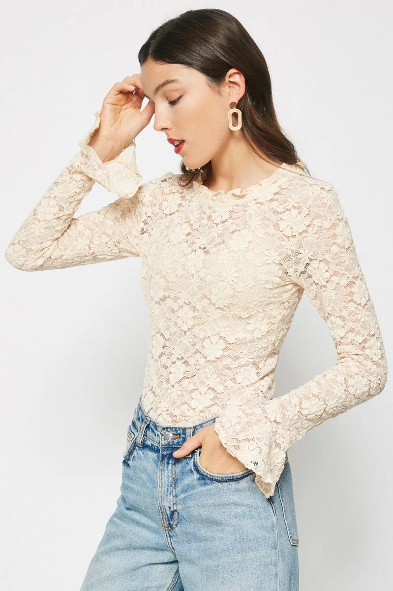 Womens Lace Bell Sleeve Blouse sold by Hayden product image thumbnail 3