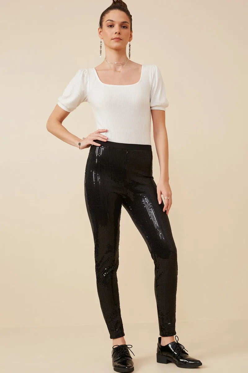 Womens Sequin Stretch Leggings sold by Hayden product image thumbnail 5