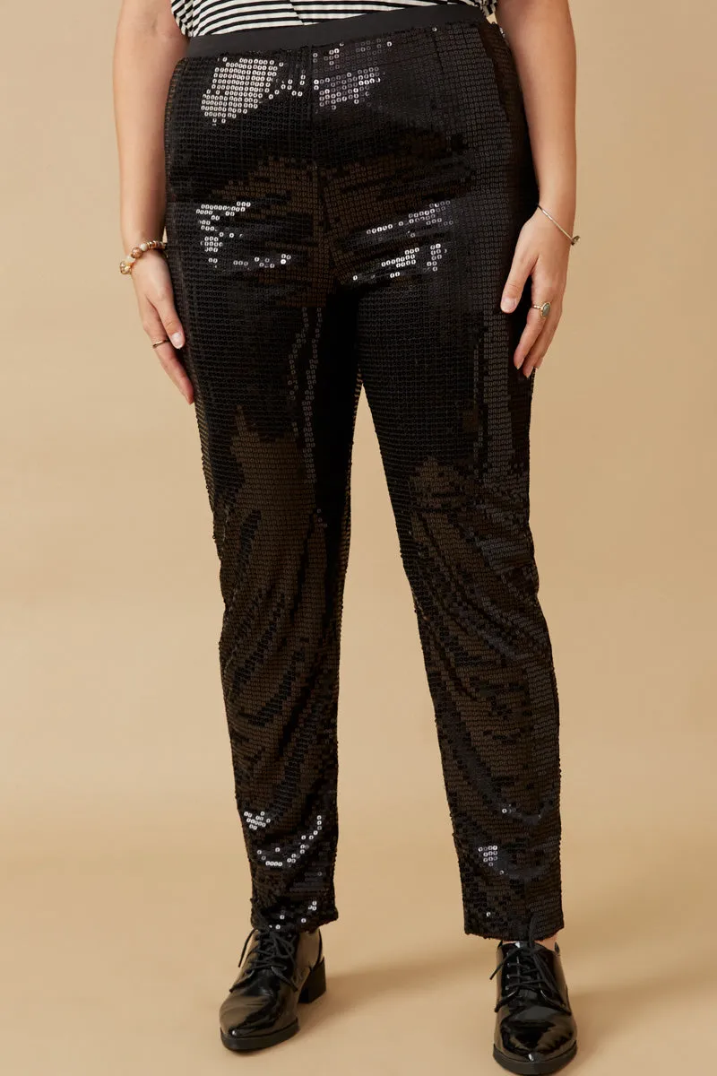 Womens Sequin Stretch Leggings sold by Hayden product image thumbnail 2
