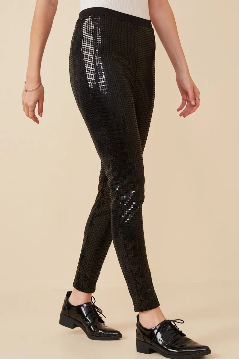 Womens Sequin Stretch Leggings sold by Hayden product image thumbnail 3