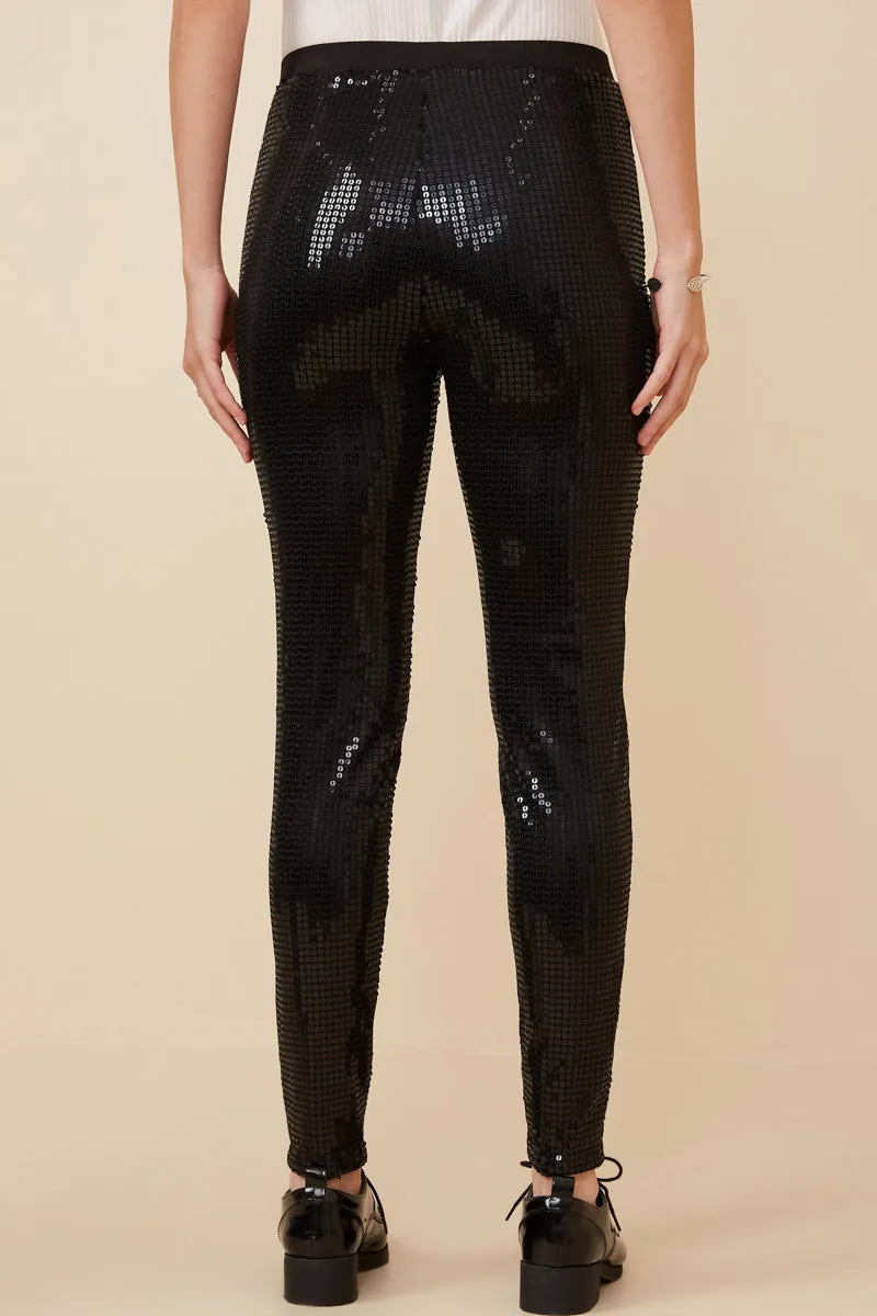 Womens Sequin Stretch Leggings sold by Hayden product image thumbnail 4