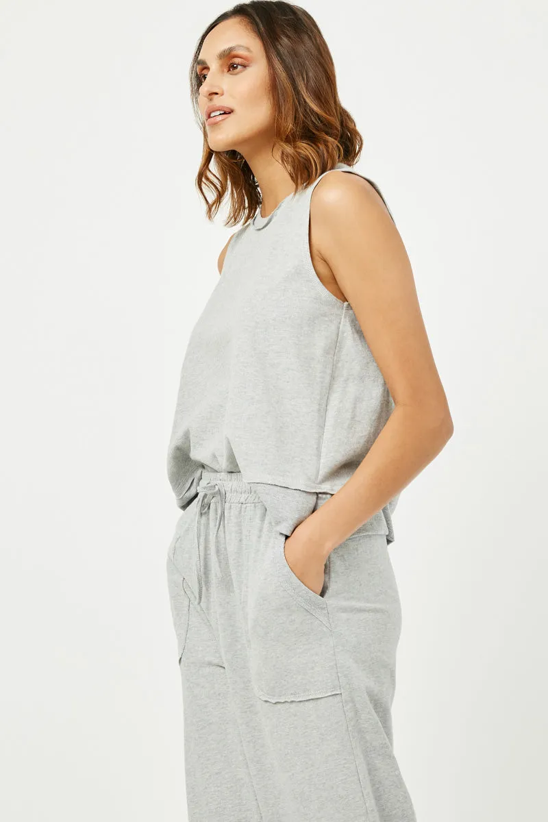 Womens Raw Edge Detail Split Hem Tank sold by Hayden product image thumbnail 4