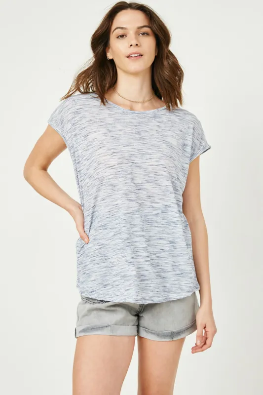 Womens Heathered Jersey Tank made by Hayden