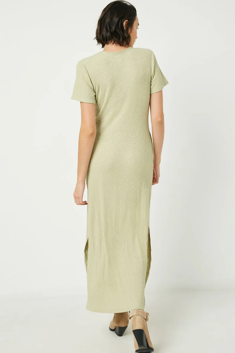 Womens Button Detail Ribbed Knit Maxi sold by Hayden product image thumbnail 2