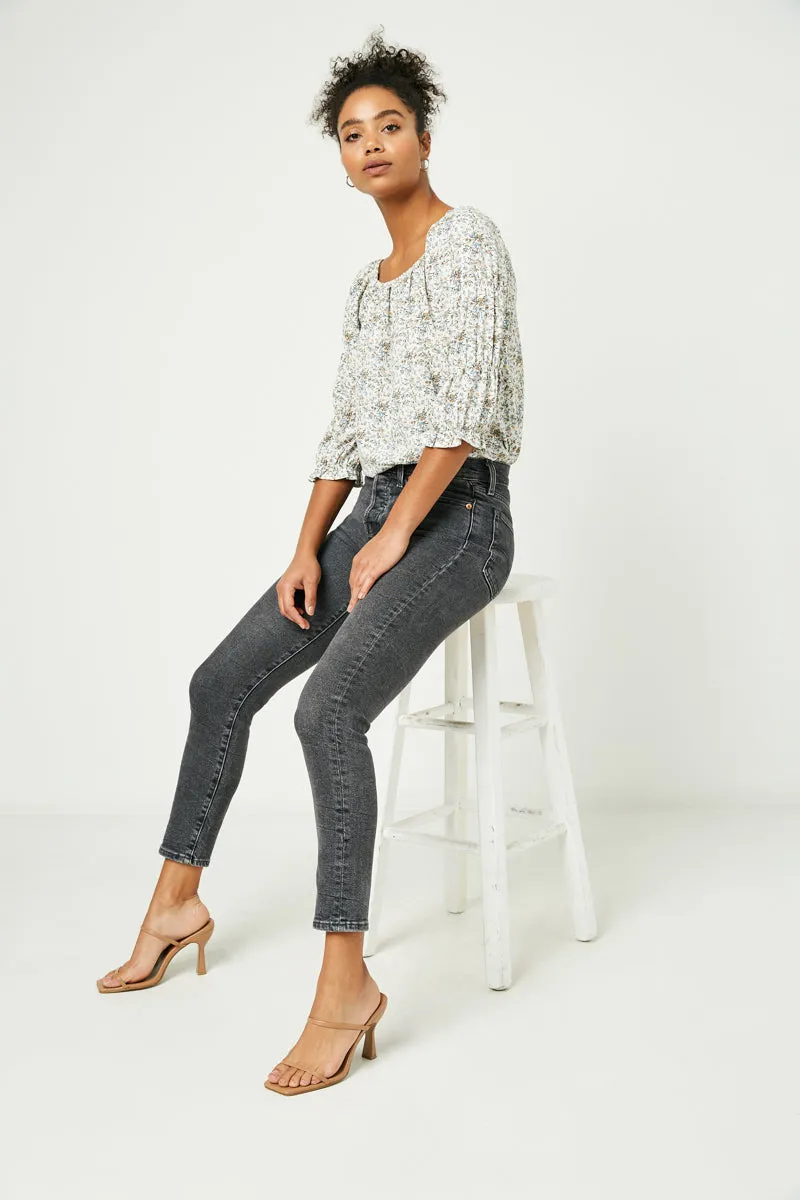 Womens Square Neck Cinched Sleeve Top sold by Hayden product image thumbnail 4