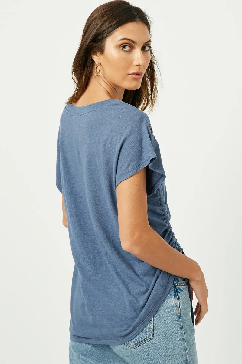 Womens Side Drawstring Dolman Sleeve Top sold by Hayden product image thumbnail 3
