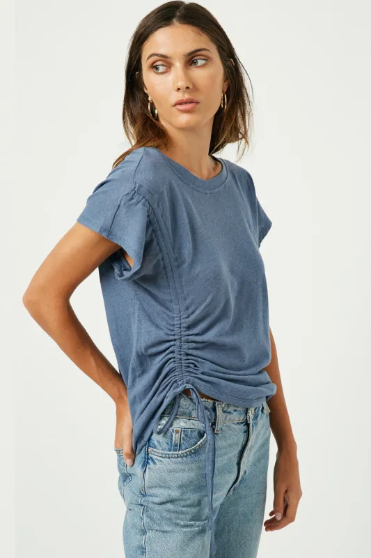 Womens Side Drawstring Dolman Sleeve Top sold by Hayden