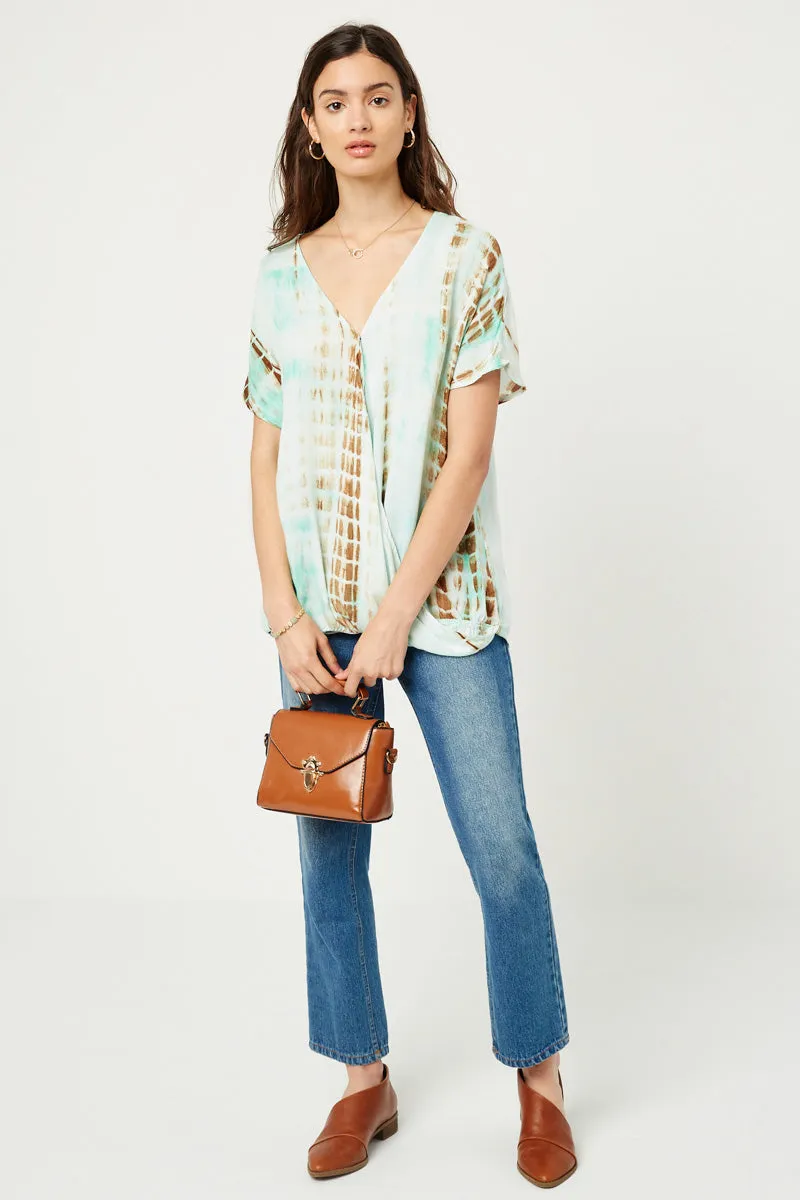 Womens Tie-Dye Surplice Top sold by Hayden product image thumbnail 3