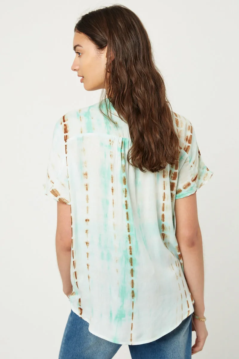 Womens Tie-Dye Surplice Top sold by Hayden product image thumbnail 2