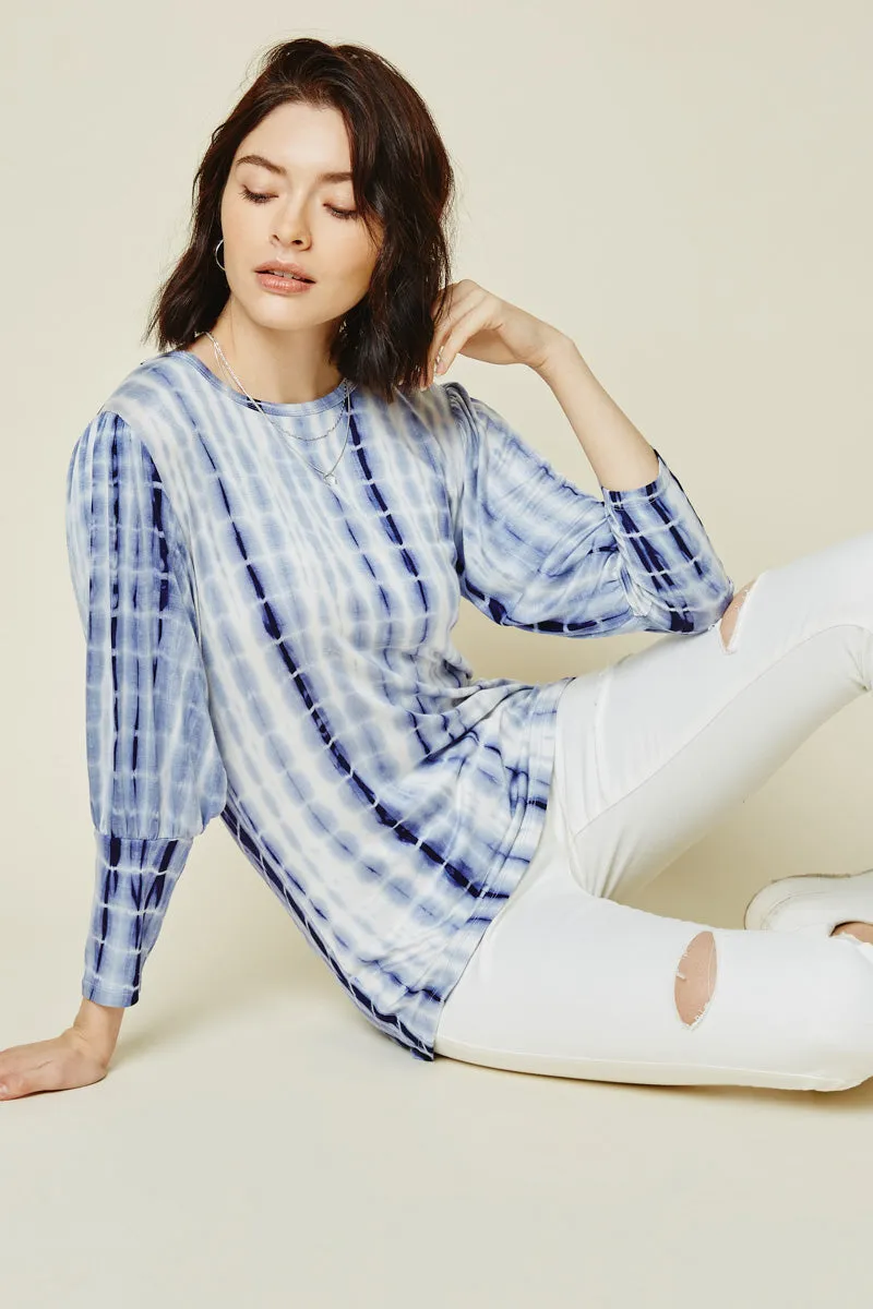 Womens Tie Dye Banded Cuff Top sold by Hayden product image thumbnail 3