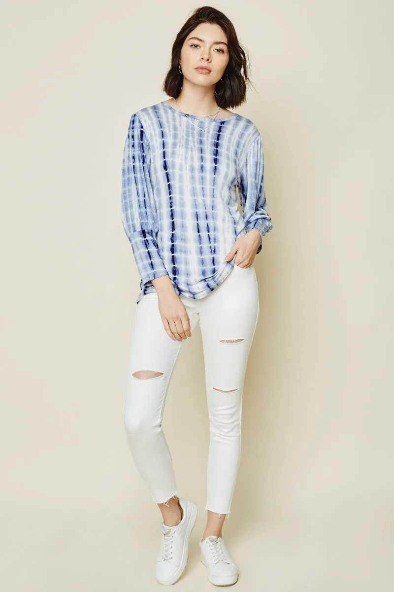 Womens Tie Dye Banded Cuff Top sold by Hayden product image thumbnail 4