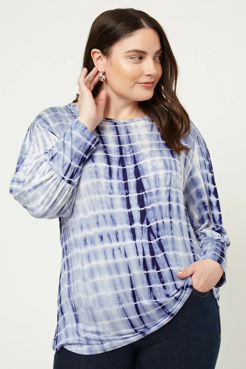 Womens Tie Dye Banded Cuff Top sold by Hayden product image thumbnail 2