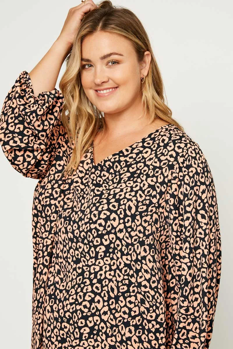 Womens Leopard Shift Dress sold by Hayden product image thumbnail 5