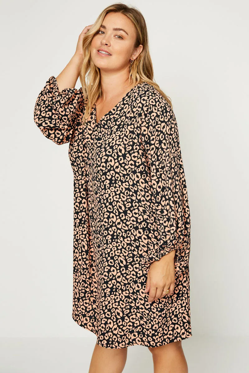 Womens Leopard Shift Dress sold by Hayden product image thumbnail 2
