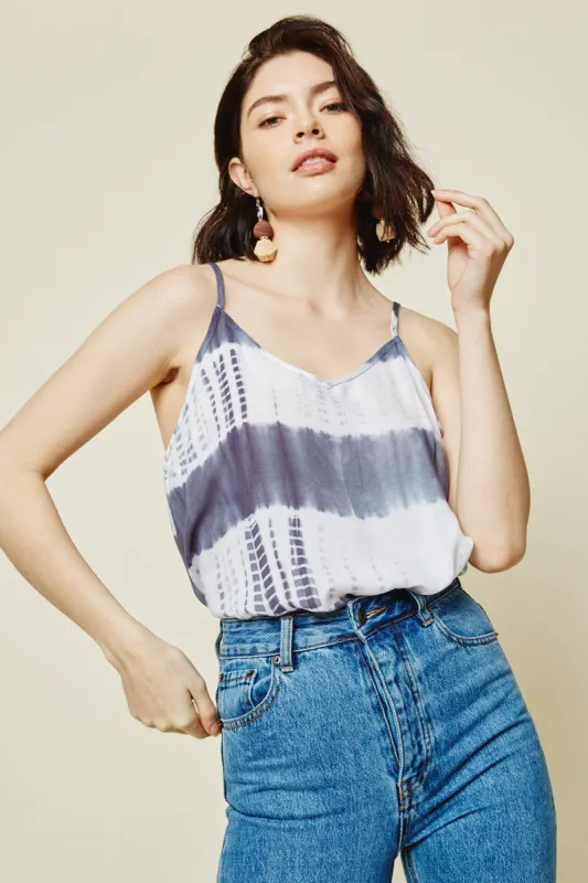 Womens Tie Dye V-Neck Tank sold by Hayden