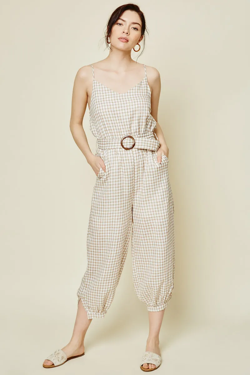 Womens Belted Gingham Jumper sold by Hayden product image thumbnail 3