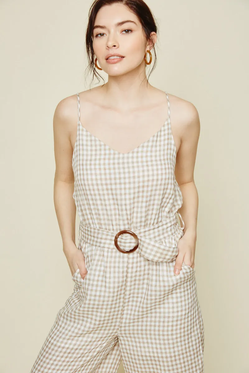 Womens Belted Gingham Jumper sold by Hayden product image thumbnail 4