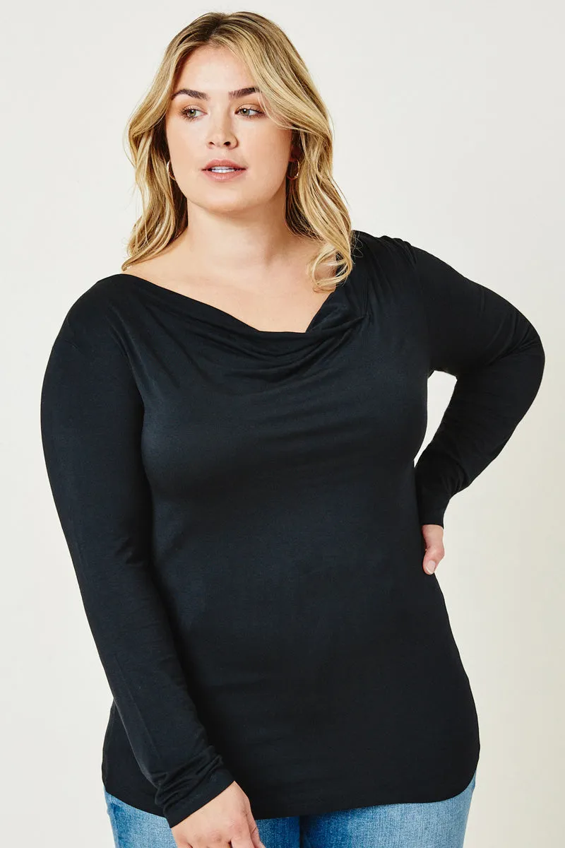Womens Knit Cowl Neck Top sold by Hayden product image thumbnail 2
