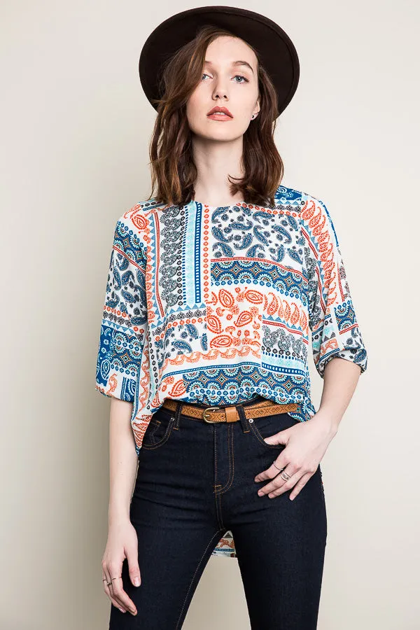 Womens Printed Tunic Blouse sold by Hayden product image thumbnail 4