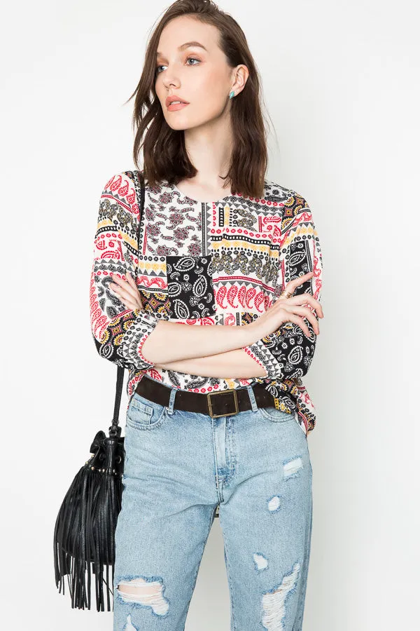 Womens Printed Tunic Blouse sold by Hayden