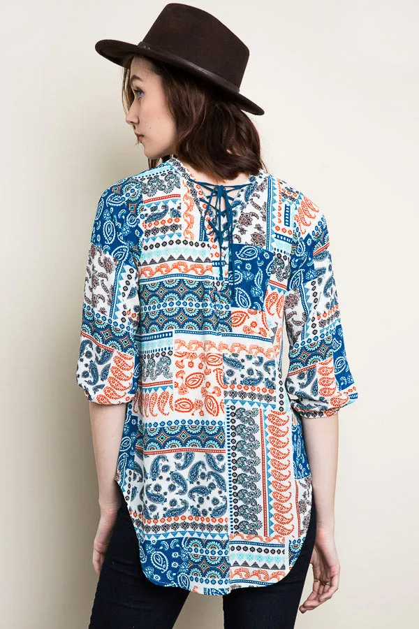 Womens Printed Tunic Blouse sold by Hayden product image thumbnail 5