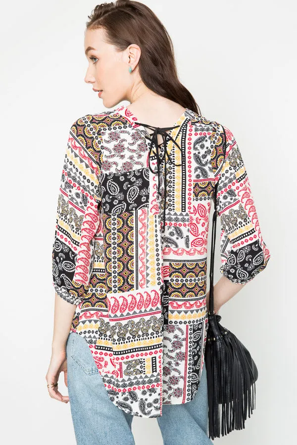 Womens Printed Tunic Blouse sold by Hayden product image thumbnail 2