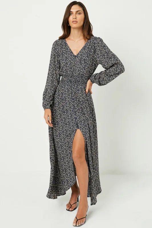 Womens Floral Long Sleeve Maxi Dress sold by Hayden