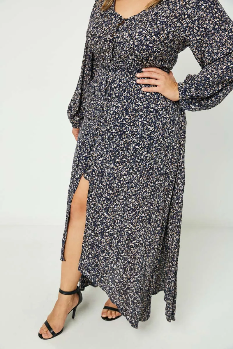 Womens Floral Long Sleeve Maxi Dress sold by Hayden product image thumbnail 5
