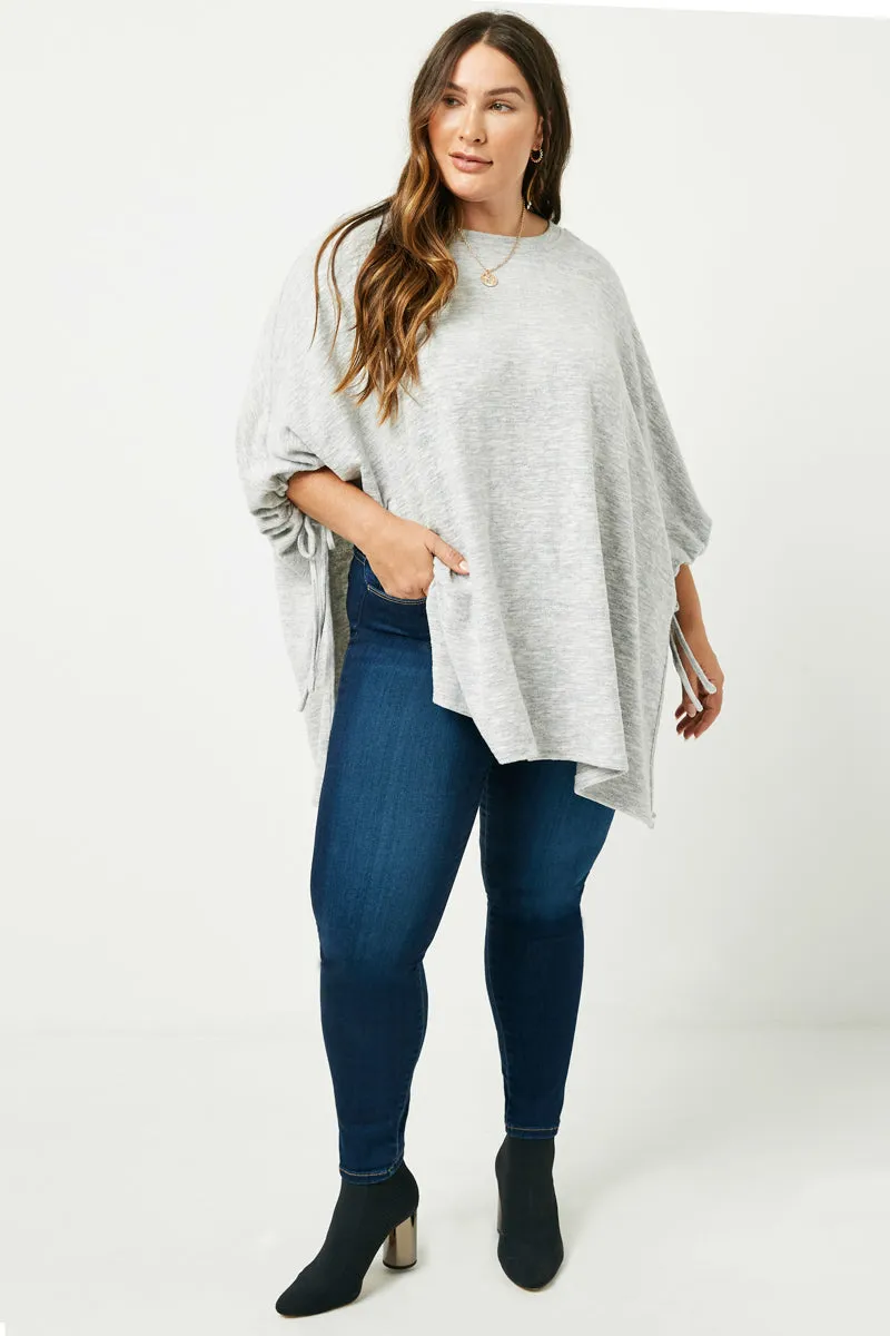 Womens Side Tie Knit Poncho Top sold by Hayden product image thumbnail 2