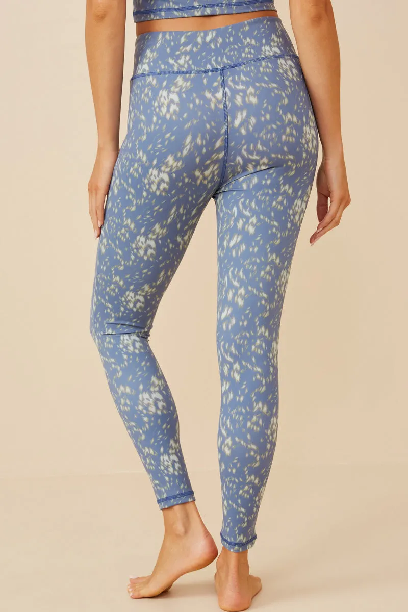 Womens Brushstroke Print Active Leggings sold by Hayden product image thumbnail 4