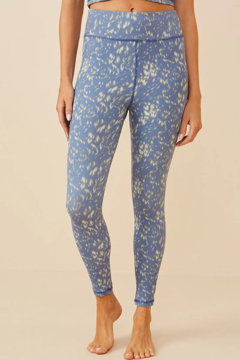 Womens Brushstroke Print Active Leggings sold by Hayden