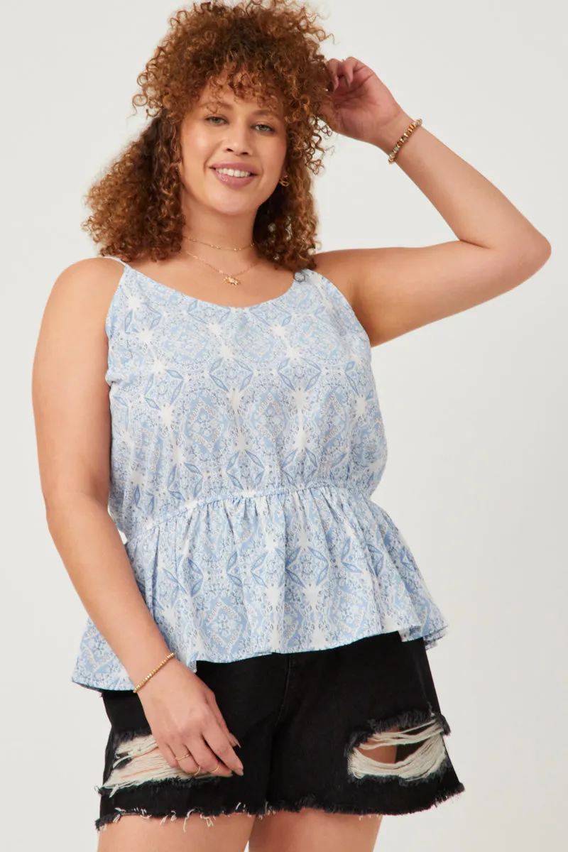 Womens Bandana Print Peplum Cami Tank sold by Hayden product image thumbnail 2