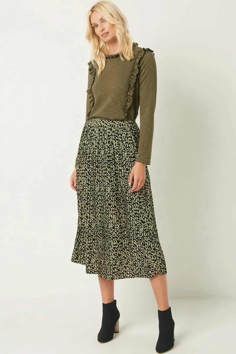 Womens Long Sleeve Textured Ruffle Top sold by Hayden product image thumbnail 5