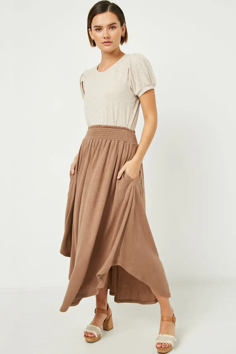 Womens Pleated Puff Sleeve Ribbed Knit Top sold by Hayden product image thumbnail 5