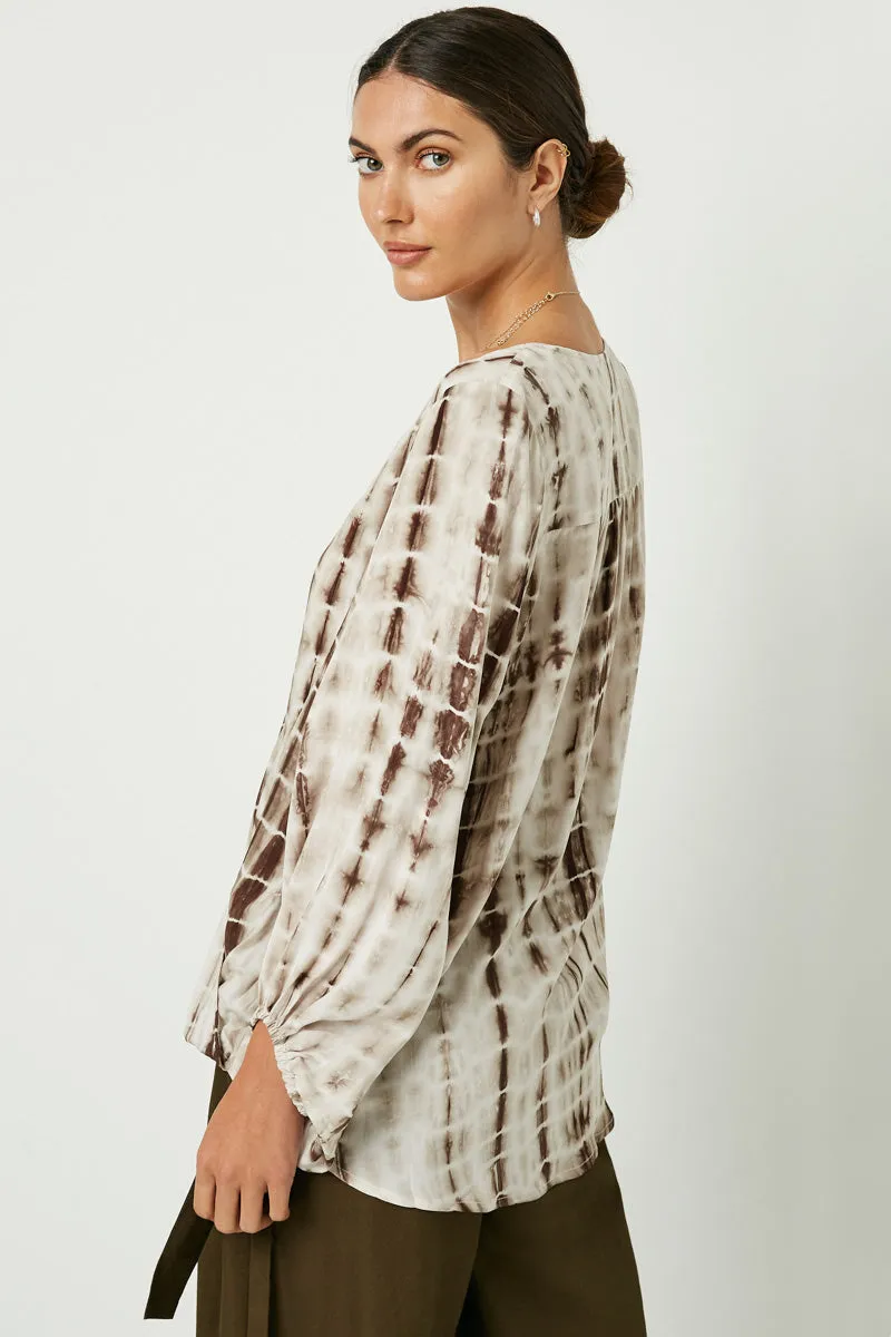 Womens Tie Dye Surplice Top sold by Hayden product image thumbnail 4