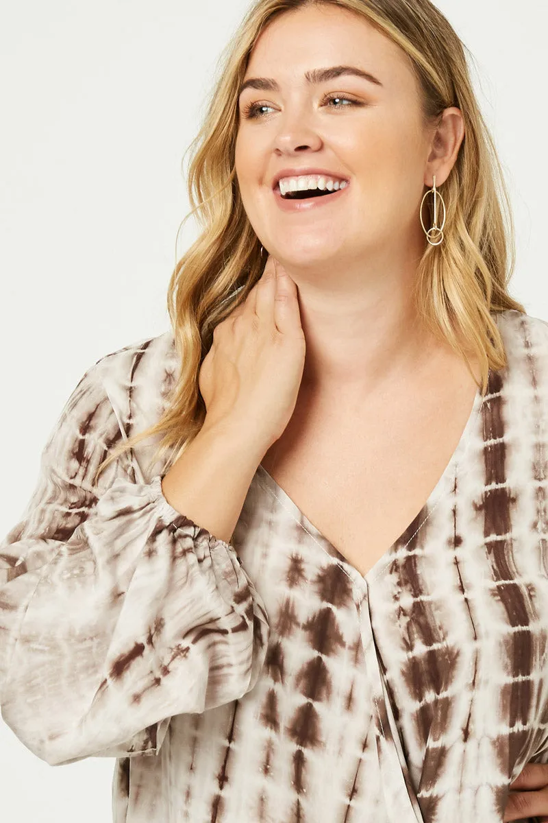 Womens Tie Dye Surplice Top sold by Hayden product image thumbnail 5