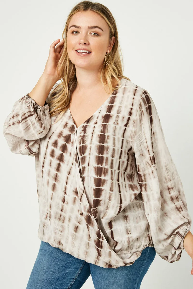 Womens Tie Dye Surplice Top sold by Hayden product image thumbnail 2