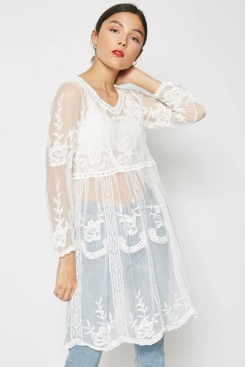 Womens Sheer Lace Dress sold by Hayden product image thumbnail 5