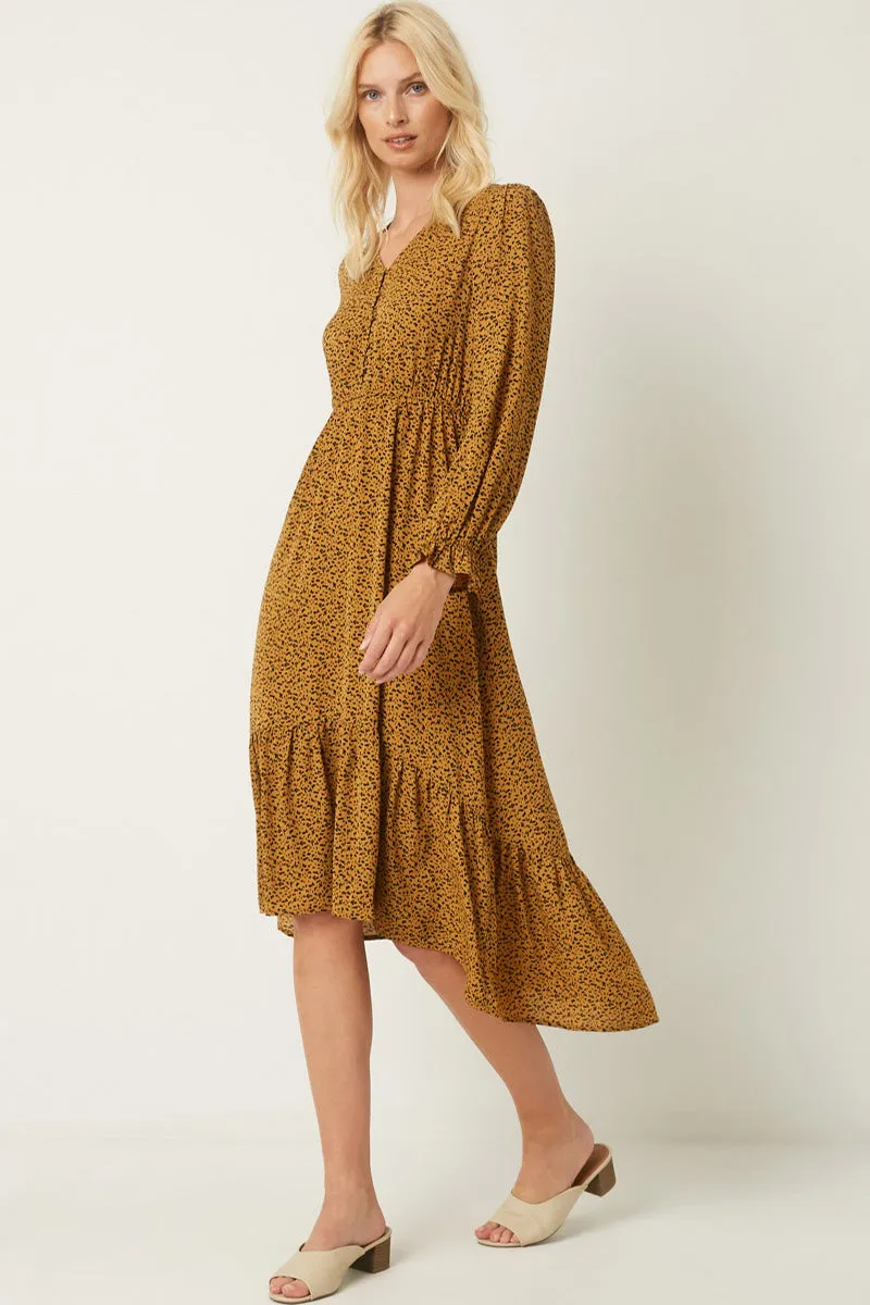 Womens Printed Button Down Maxi Dress sold by Hayden product image thumbnail 5